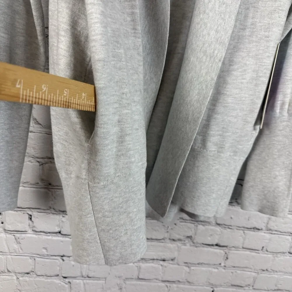 Ivivva Lululemon Moment To Pause Wrap Knit Cardigan Sweater Gray Girls 14 NWT
